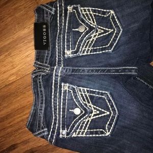 Like New Vigoss Premium stretchy jeans. Size 1/2.